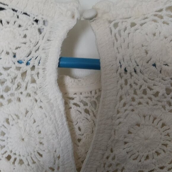 ✨ & Other Stories Paris Atelier Mini Dress ✨ Size 10 | Muslin Natural Crochet - Picture 9 of 11